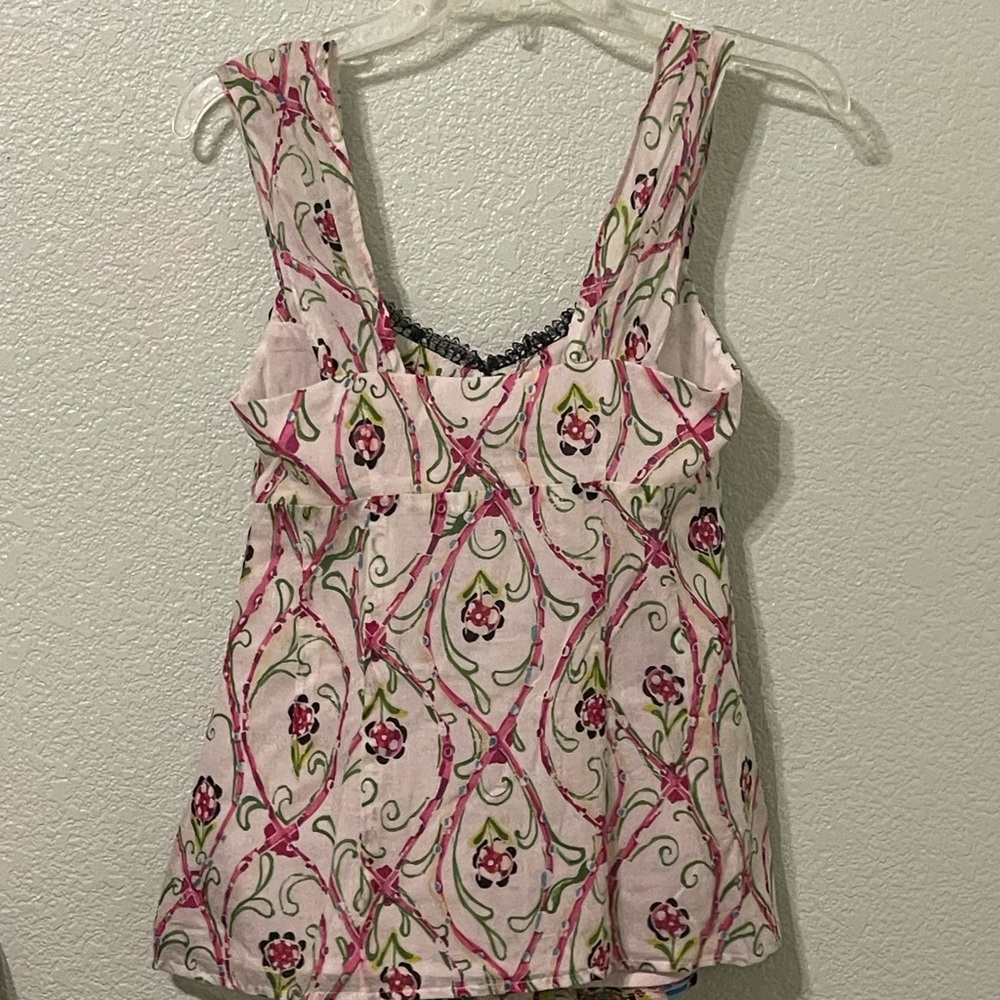 Nanette Lepore summer top button down front NWOT - Picture 7 of 7